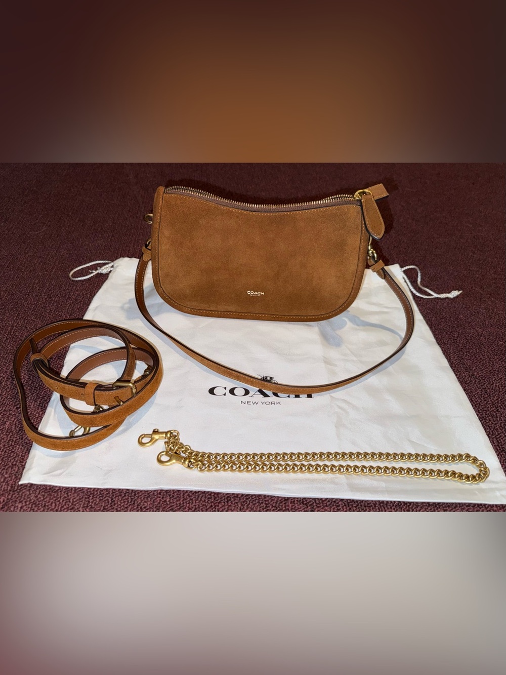 Coach | Brown Suede | Waverly Bag
